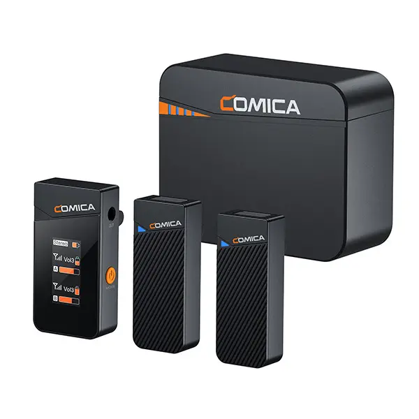 COMICA Vimo C3 dual wireless lavalier mic kit for camera and phone, 3.5 mm NZ