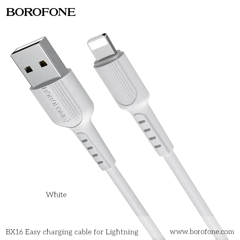 BOROFONE BX16 Easy USB-A to Lightning cable NZ