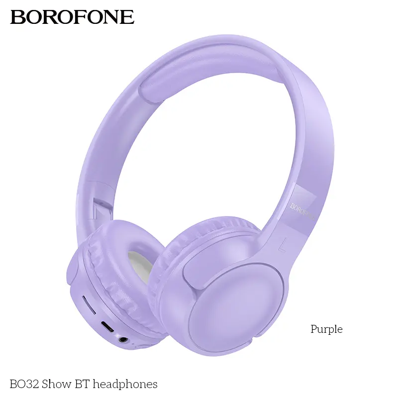 BOROFONE BO32 Show wireless headphones USB-C AUX TF NZ