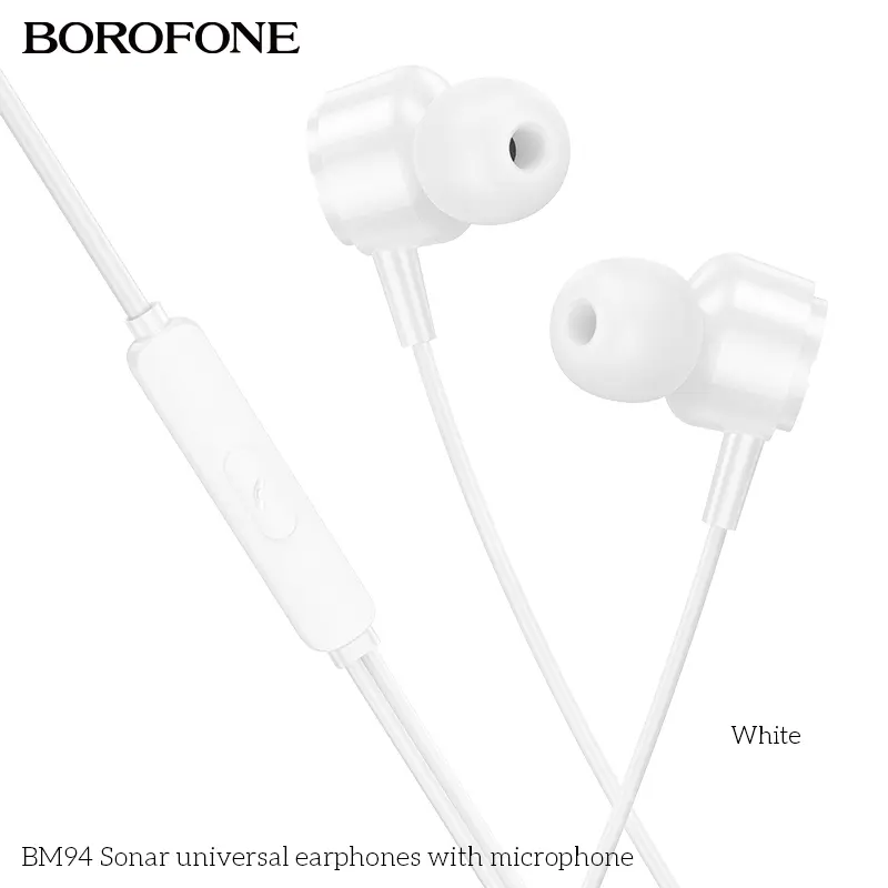 BOROFONE BM94 Sonar wired earphones with mic NZ