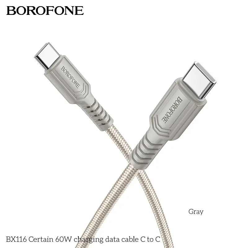 BOROFONE BX116 Certain USB-C to USB-C cable NZ