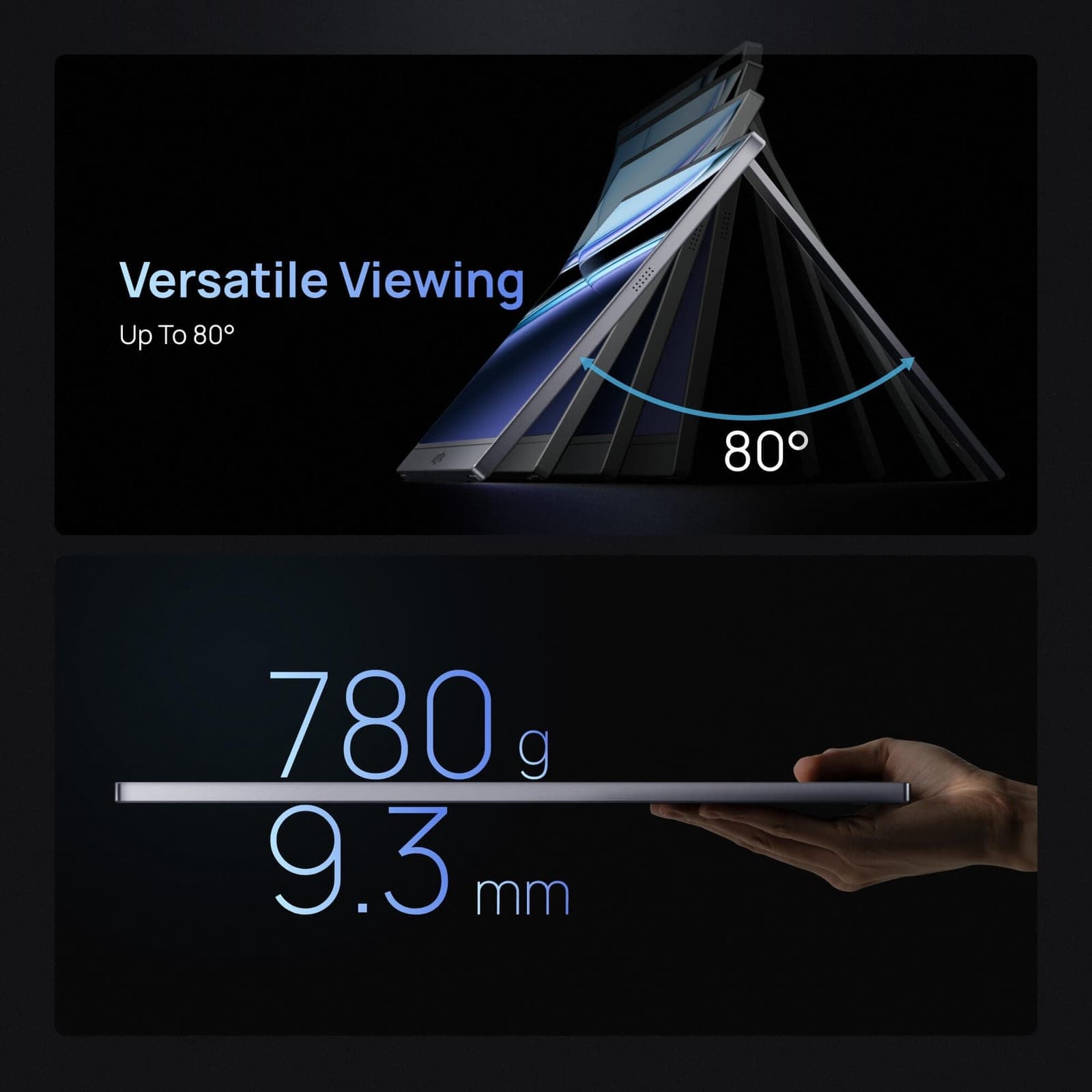 ARZOPA Z1FC 16.1" 144Hz Portable Gaming Monitor – Grey, with Sleeve Bag NZ 3